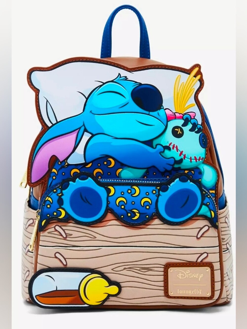 Loungefly Disney Lilo & Stitch Sleeping Stitch Mini Backpack NWT
